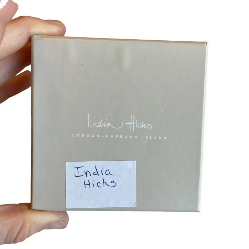 India Hicks Key Ring Charm Ring Gold Plated